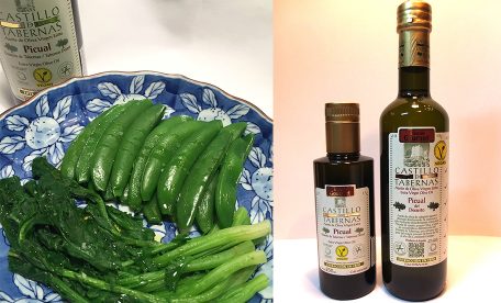 旬のものにおすすめなオリーブオイル レシピ～ スナップエンドウとからし菜