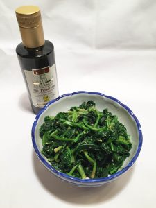 佐野市の伝統野菜 かき菜のオリーブオイル和え おすすめ